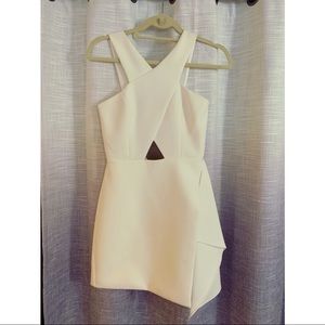 BCBG—NEW WITH TAGS-white mini dress